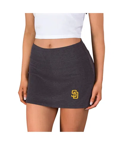 Concepts Sport Women's Charcoal San Diego Padres Centerline Knit Skort In Black
