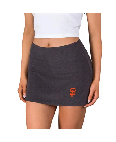 Concepts Sport Women's Charcoal San Francisco Giants Centerline Knit Skort In Gray