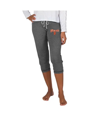 Concepts Sport Women's Charcoal San Francisco Giants Quest Knit Capri Pants In Gray