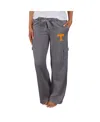 Concepts Sport Women's Charcoal Tennessee Volunteers Trackside Wide Leg Cargo Pants In Gray