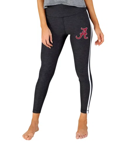 Concepts Sport Women's Charcoal/white Alabama Crimson Tide Centerline Knit Leggings In Charcoal,white