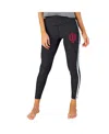 Concepts Sport Women's Charcoal/white Indiana Hoosiers Centerline Knit Leggings In Black