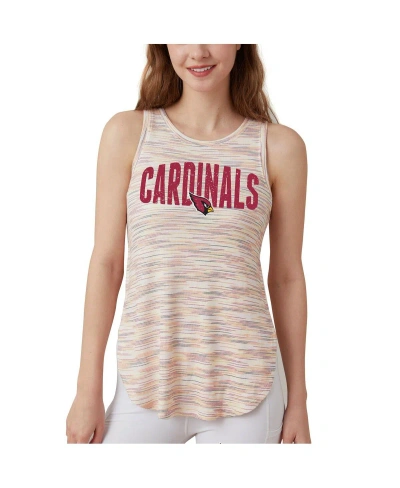 Concepts Sport Women's  Arizona Cardinals Sunray Multicolor Distressed Tri-blend Tank Top