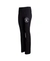 Concepts Sport Women's  Black Michigan State Spartans Enclave Tri-blend Flared Leggings In Black