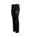 Concepts Sport Women's  Black Penn State Nittany Lions Enclave Tri-blend Flared Leggings In Black