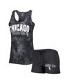Concepts Sport Women's  Charcoal Chicago White Sox Billboard Racerback Tank Top And Shorts Sleep Set In Charcoal