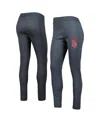 Concepts Sport Charcoal Oklahoma Sooners Upbeat Sherpa Leggings In Charcoal