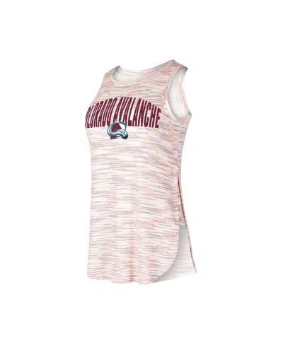 Concepts Sport Women's  Colorado Avalanche Sunray Multicolor Tri-blend Tank Top