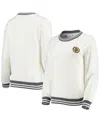 Concepts Sport Women's  Cream And Charcoal Boston Bruins Granite Sherpa Pullover Sweatshirt In Cream,charcoal