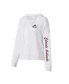 Concepts Sport Women's  Cream Colorado Avalanche Accord Hacci Long Sleeve Hoodie T-shirt In Cream
