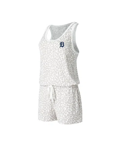 CONCEPTS SPORT WOMEN'S CONCEPTS SPORT CREAM DETROIT TIGERS MONTANA HACCI KNIT ROMPER