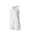 Concepts Sport Cream Houston Astros Montana Hacci Knit Romper In Cream