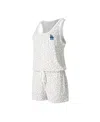 Concepts Sport Women's  Cream Los Angeles Dodgers Montana Hacci Knit Romper In Cream