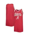 Concepts Sport Women's  Crimson Alabama Crimson Tide Tank Nightshirt In Crimson