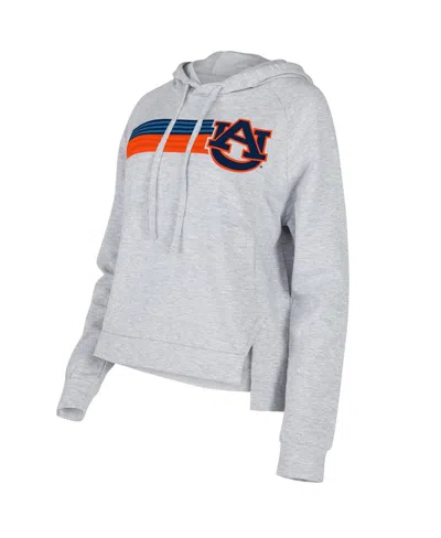 Concepts Sport Women's  Gray Auburn Tigers Cedar Tri-blend Raglan Pullover Hoodie