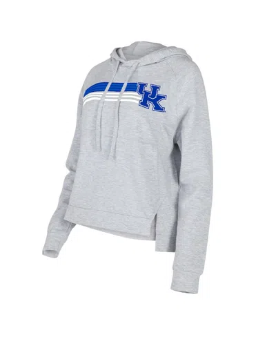 Concepts Sport Women's  Gray Kentucky Wildcats Cedar Tri-blend Raglan Pullover Hoodie