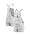 Concepts Sport Women's  Gray New York Mets Camo Overall Romper In Gray