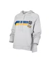 Concepts Sport Women's  Gray Notre Dame Fighting Irish Cedar Tri-blend Raglan Pullover Hoodie In Gray