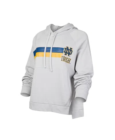 Concepts Sport Women's  Gray Notre Dame Fighting Irish Cedar Tri-blend Raglan Pullover Hoodie