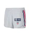Concepts Sport Gray Uswnt Cedar Tri-blend Shorts In Gray