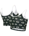 CONCEPTS SPORT WOMEN'S CONCEPTS SPORT GREEN GREEN BAY PACKERS GAUGE LOUNGE BRALETTE