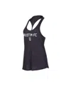 Concepts Sport Women's  Heather Charcoal Austin Fc Radiant Twist Back Scoop Neck Tank Top In Heather Charcoal