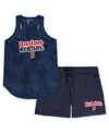 Concepts Sport Women's  Navy Boston Red Sox Plus Size Cloud Tank Top And Shorts Sleep Set In Navy