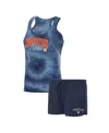 Concepts Sport Women's  Navy Houston Astros Billboard Racerback Tank And Shorts Sleep Set In Navy
