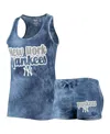 Concepts Sport Women's  Navy New York Yankees Billboard Racerback Tank Top And Shorts Set In Navy