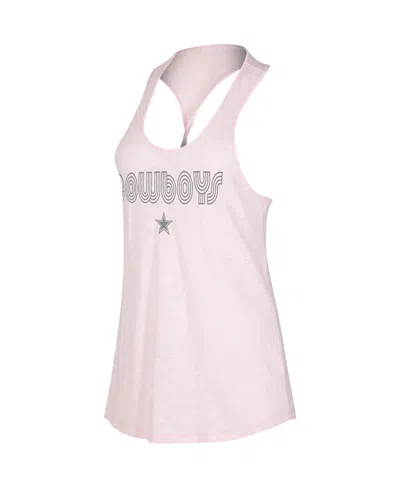 Concepts Sport Women's  Pink Dallas Cowboys Radiant Racerback Tank Top