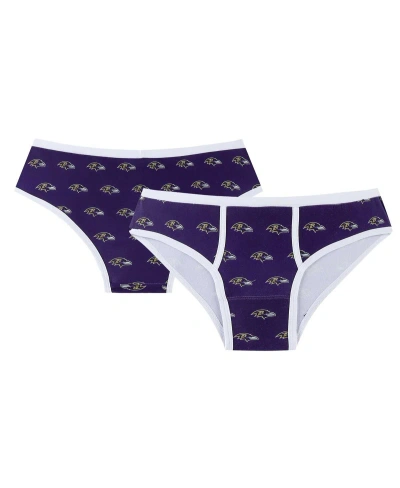 Concepts Sport Women's  Purple Baltimore Ravens Gauge Allover Print Knit Panties