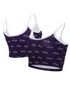 CONCEPTS SPORT WOMEN'S CONCEPTS SPORT PURPLE BALTIMORE RAVENS GAUGE LOUNGE BRALETTE