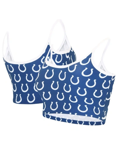 Concepts Sport Women's  Royal Indianapolis Colts Gauge Lounge Bralette