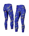 Concepts Sport Royal Los Angeles Rams Breakthrough Allover Print Leggings In Royal