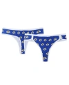 CONCEPTS SPORT WOMEN'S CONCEPTS SPORT ROYAL LOS ANGELES RAMS GAUGE ALLOVER PRINT KNIT THONG