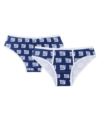 Concepts Sport Women's  Royal New York Giants Gauge Allover Print Knit Panties