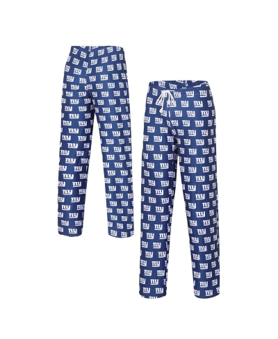 Concepts Sport Women's  Royal New York Giants Gauge Allover Print Sleep Pants