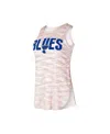 Concepts Sport Women's  New York Rangers Sunray Multicolor Tri-blend Tank Top In Pink