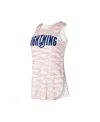 Concepts Sport Women's  Tampa Bay Lightning Sunray Multicolor Tri-blend Tank Top In Pink