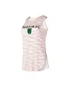 Concepts Sport Women's  White Austin Fc Sunray Tri-blend Tank Top In White
