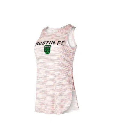 Concepts Sport Women's  White Austin Fc Sunray Tri-blend Tank Top