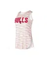 Concepts Sport Women's  White Chicago Bulls Sunray Tank Top In White
