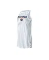 Concepts Sport Women's  White Houston Astros Reel Pinstripe Knit Sleeveless Nightshirt In White