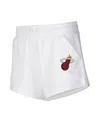 Concepts Sport Women's  White Miami Heat Sunray Shorts In White
