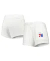 Concepts Sport Women's  White Philadelphia 76ers Sunray Shorts In White
