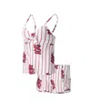 Concepts Sport Women's  White St. Louis Cardinals Reel Allover Print Tank Top And Shorts Sleep Set In White
