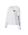 Concepts Sport Women's  White Washington Capitals Accord Hacci Long Sleeve Hoodie T-shirt In White