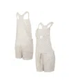 Concepts Sport Women's Cream Baltimore Orioles Montana Hacci Knit Romper Overalls In Cream