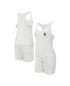 Concepts Sport Women's Cream Los Angeles Dodgers Gardner Hacci Knit Romper In White