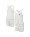 Concepts Sport Women's Cream Philadelphia Phillies Gardner Hacci Knit Romper In Cream